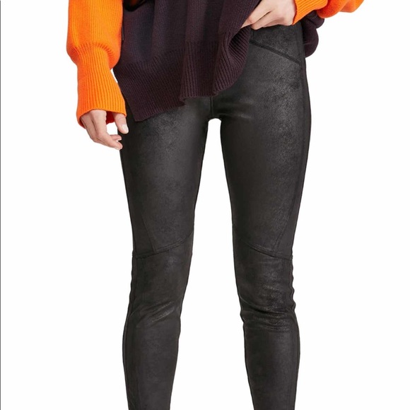 Free People Midnight Vegan Suede Leggings - Picture 6 of 15